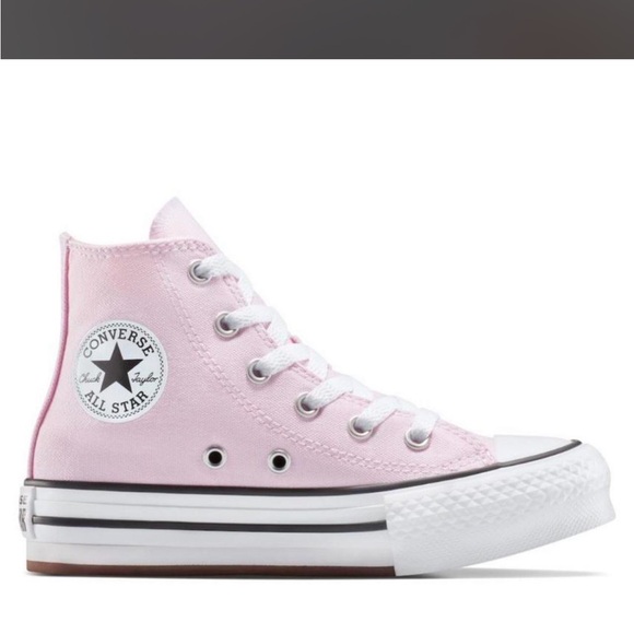Converse Pink High-Top Sneakers lift size 11 NEW - Picture 2 of 4